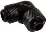 Alphacool Eiszapfen Anschluss 90 Grad G1/4 Zoll AG auf 13/10mm - drehbar, schwarz