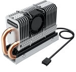 Graugear Heatpipe K&uuml;hler f&uuml;r M.2 NVMe 2280 SSD, PWM L&uuml;fter - 25 mm ZUWE-536