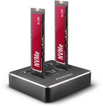 AXAGON ADSA-M2C NVMe CLONE DUAL SSD Docking Station ZUWE-480