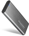 AXAGON EEM2-SG2 RAW BOX externes Geh&auml;use f&uuml;r M.2 SSDs USB-C 3.2 Gen 2 - silber