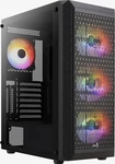 Aerocool ACCM-PV37043.11, Aerocool Beam-G-BK-v2 Midi-Tower, Tempered Glass - schwarz