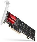 AXAGON PCEM2-ND PCIe Adapter f&uuml;r zwei M.2 SSDs ZUWE-514