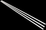 Corsair Hydro X Series XT Hardline 14mm Hardtube 100cm, 3er Pack - Satin, wei&szlig;