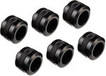 Alphacool Eiszapfen Pro Anschluss 16mm Hardtube Fitting G1/4, 6-Pack - schwarz