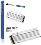 Corsair MP600 Pro LPX NVMe SSD, PCIe 4.0 M.2 Typ 2280 - 2 TB - wei&szlig; SSCS-093