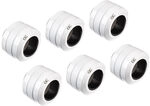 Alphacool Eiszapfen Pro Anschluss 16mm Hardtube Fitting G1/4, 6-Pack - wei&szlig; WASC-447