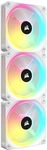 Corsair iCUE LINK QX120 RGB Series, PWM L&uuml;fter, 3er Pack inkl. RGB-Controller -