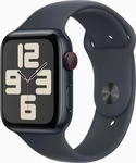 Apple MXGM3QF/A, Apple Watch SE (GPS + Cellular) - 44 mm - Mitternachtsaluminium