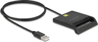 Delock 91724, Delock SmartCard-Leser - USB - Schwarz