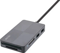 InLine 66772F, InLine USB 3.2 Multi Cardreader Hub - SD/TF/MS/XD/CF - 3-Port USB-A -