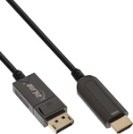 InLine 17180D, InLine DisplayPort zu HDMI AOC Konverter Kabel - 4K/60Hz - schwarz -
