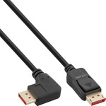 InLine 17151R, InLine DisplayPort 1.4 Kabel - 8K4K - rechts gewinkelt - schwarz/gold