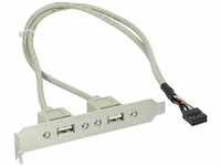 InLine 33391, InLine Slot bracket - USB-Konsole - 10-poliger USB-Header (W) zu...