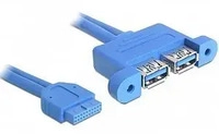 Delock 82941, Delock USB 3.0 Pin Header - USB-Kabel intern auf extern - 19-poliger