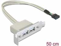 DeLock 83119, Delock Slot bracket - USB-Kabel - USB (W) zu 9-poliger USB-Header (W) -