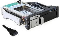 Delock 47209, Delock 5.25 Mobile Rack for 1 x 2.5 + 1 x 3.5 SATA HDD + 2 x USB 3.0