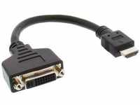 InLine 17670I, InLine - Videoadapter - DVI-D weiblich zu HDMI männlich - 20 cm -