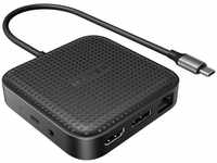 Targus HD583-GL, Targus HyperDrive Mobile Dock - Dockingstation - USB4 - HDMI, DP -