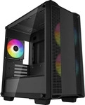 Deepcool R-CC360-BKAPM3-G-1, Deepcool CC360 ARGB - Tower - Mini-ITX - Seitenteil mit