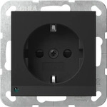 Gira 4170005, Gira Steckdose SCHUKO 4170005 LED-Leuchte+SH System 55 sw m