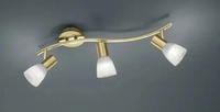 Trio 871010308, Trio LED-Deckenleuchte 3x6W messing 871010308