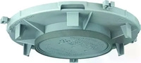 Kaiser 1281-61, Kaiser 1281-61 Einbaugeh&auml;use Frontteil f&uuml;r HaloX &Oslash; 130 mm in