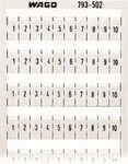 Wago 793-502, 5 St. Wago WMB Bezeichnungskarte 793-502 Aufdruck W 1-10, Grundpreis: