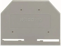 Wago 280-301, Wago Abschlussplatte u. Zwischenplatte 280-301 grau
