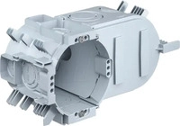 Kaiser 1068-06, Kaiser Elektronik-Dose-UP UP1 Fix Klemmrippen 4x3 Schraubdome