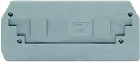 Wago 282-325, Wago Abschlussplatte u. Zwischenplatte 282-325 2Leiter grau