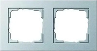 Gira 021225, Gira 021225 Abdeckrahmen 2f Gira E2 F Alu