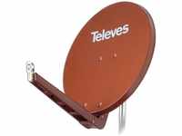 Televes S85QSD-Z, Televes SAT-Spiegel 790303 BxH 85x95cm Feedarm klappbar rot