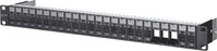 BTR Netcom 130920-BKKE, BTR Netcom Modultr&auml;ger Keystone 19 Zoll 1HE 24 Port schwarz