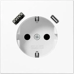 Jung LS1520-15CAWW, Jung Steckdose SCHUKO LS1520-15CAWW m.USB Typ AC
