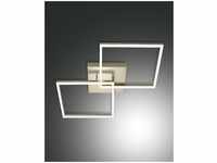 Fabas Luce LED Deckenleuchte Bard 110x650mm 52W Warmweiß Anthrazit Gold dimmbar