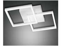 Fabas Luce LED Wand-/Deckenleuchte Bard 110x450mm 39W Warmweiß Weiß dimmbar