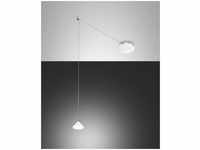Fabas Luce LED Pendelleuchte Isabella Ø200mm 8W Warmweiß Weiß dimmbar
