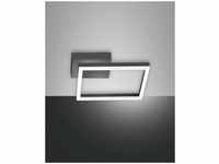 Fabas Luce LED Wand-/Deckenleuchte Bard 55x270mm 22W Warmweiß Anthrazit dimmbar