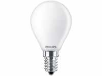 Philips CorePro P45 Tropfen matt LED Kerze E14 4,3W 470lm warmweiss 2700K wie...