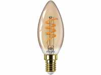 Philips Gold-Design Deko Filament LED Kerze E14 dimmbar 2,5W 136lm...