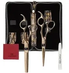 Olivia Garden Scheren SilkCut 2er- Set black/gold HS 5,75 u. MS 6,0 Zoll- S-1170