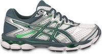 Asics 1203A733-100, Asics - Gel-Cumulus 16 - Sneaker wei&szlig; gruen Herren