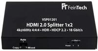 FeinTech HDMI 2.0 Splitter 1x2 (VSP01201) - VSP01201 HDMI 2.0 Splitter