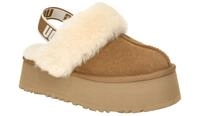 UGG 1113474 CHE FUNKETTE Damen Hausschuhe Clogs Schaffell Chestnut Echtleder