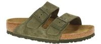 Birkenstock 1025657 BS Arizona thyme Gr?n Pantoletten Echtleder Fu?bett aus K...
