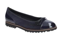 Gabor 04.100.36 dunkel-blau - Ballerina - Halbschuhe - Slipper f?r Damen