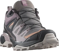Salomon X ULTRA 360 GTX Damen Wanderschuhe - grau lila schwarz orange
