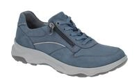 Waldl?ufer 718006 H-MAX Herren Schn?r-Halbschuhe blau/hellgrau Luftpolstersohle