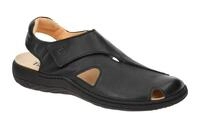 Think 294 Herren Sandale CHANGE Schwarz Echtleder Klettverschluss