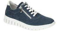 Waldl?ufer 916001 H-BIRDY Damen Halbschuhe blau/wei? Nubuck bequem & flexibel